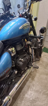 Blue Royal Enfield Meteor 350 Supernova