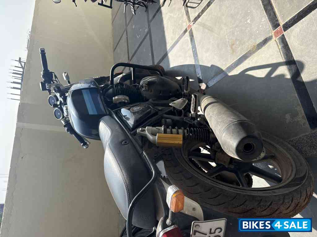 Blue And Black Royal Enfield Continental GT 650