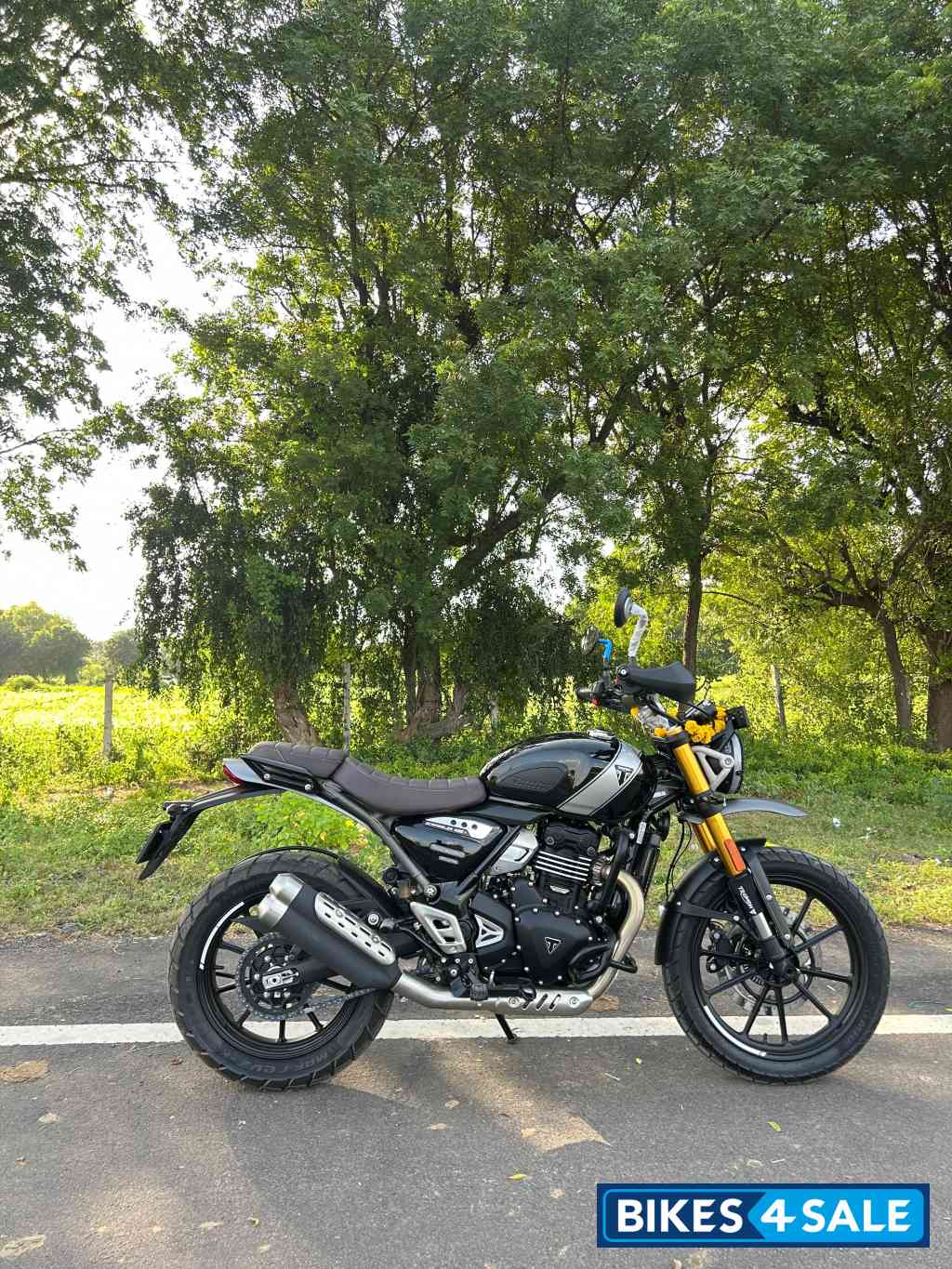 Black Triumph Scrambler 400 X
