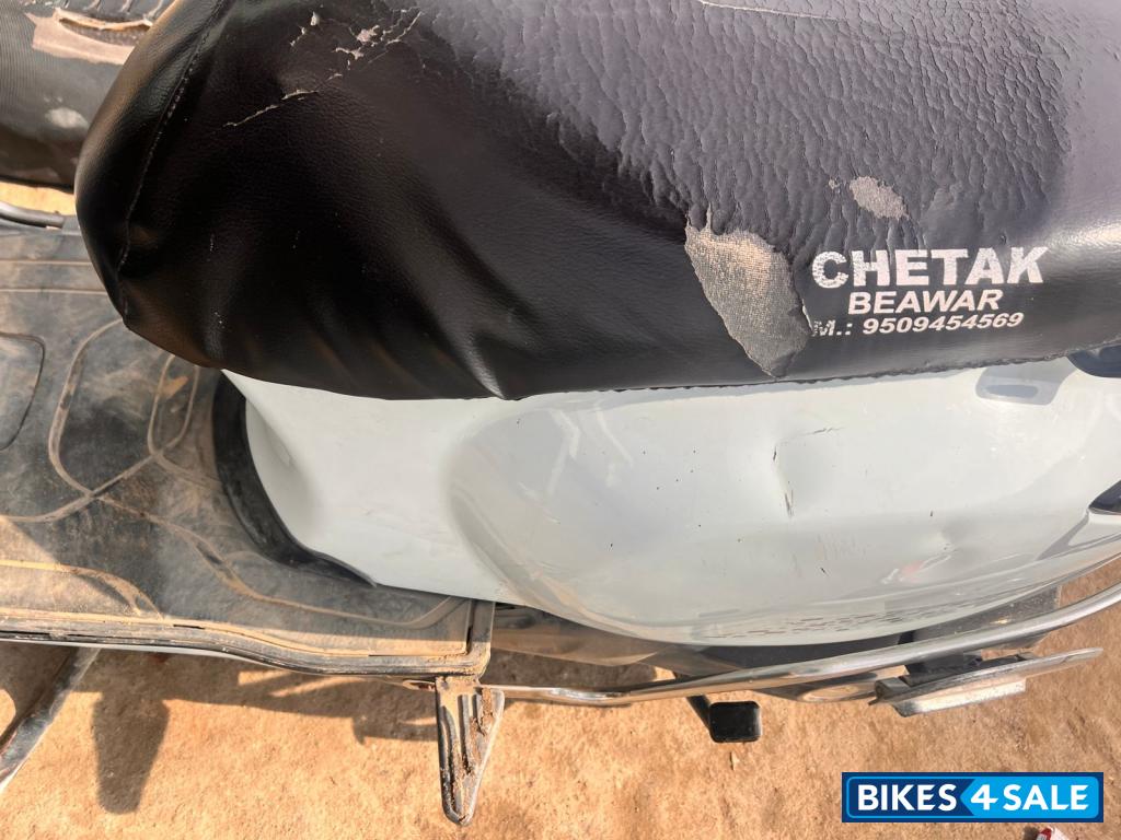 Cyber White Bajaj Chetak Electric