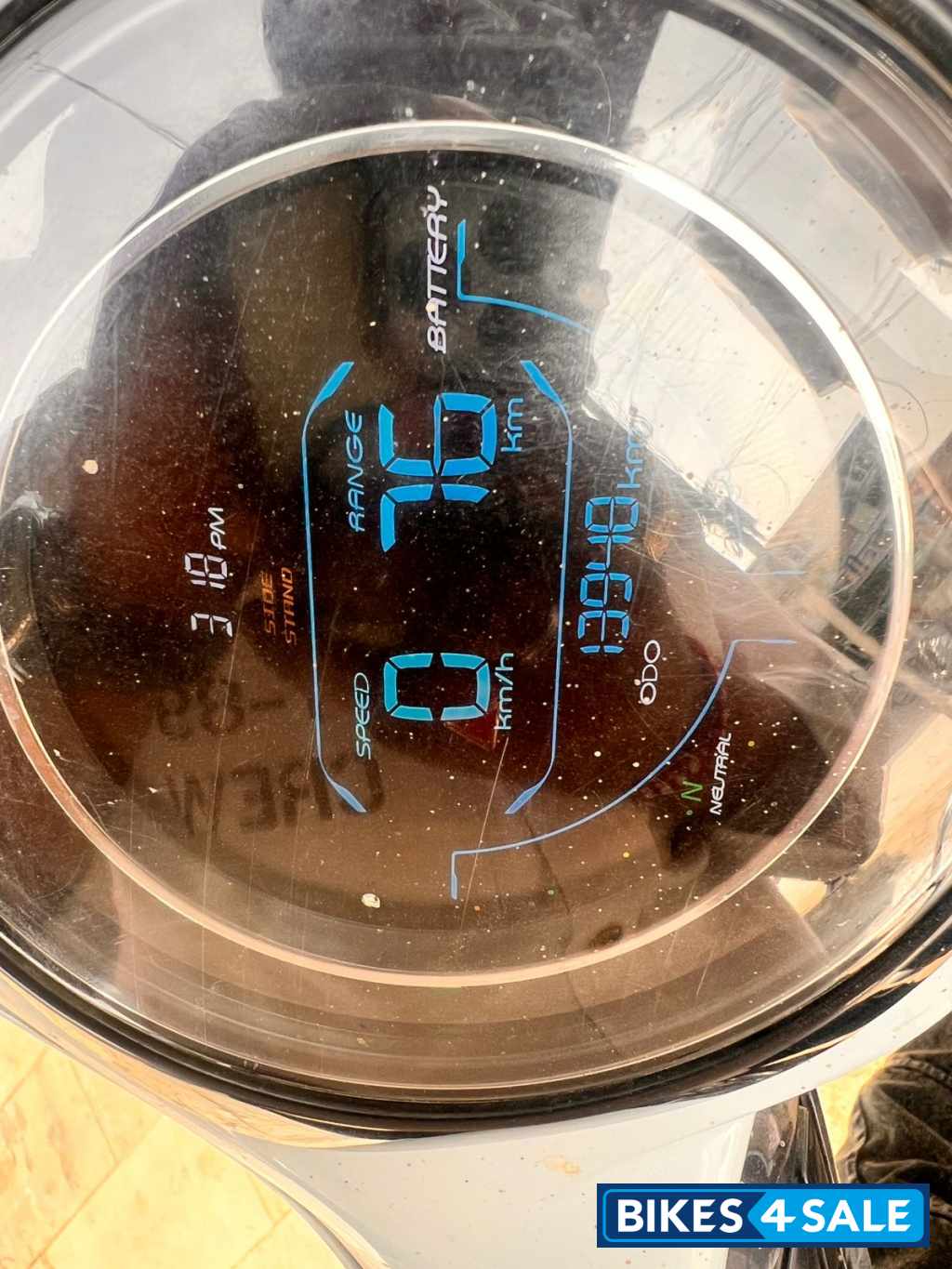 Cyber White Bajaj Chetak Electric