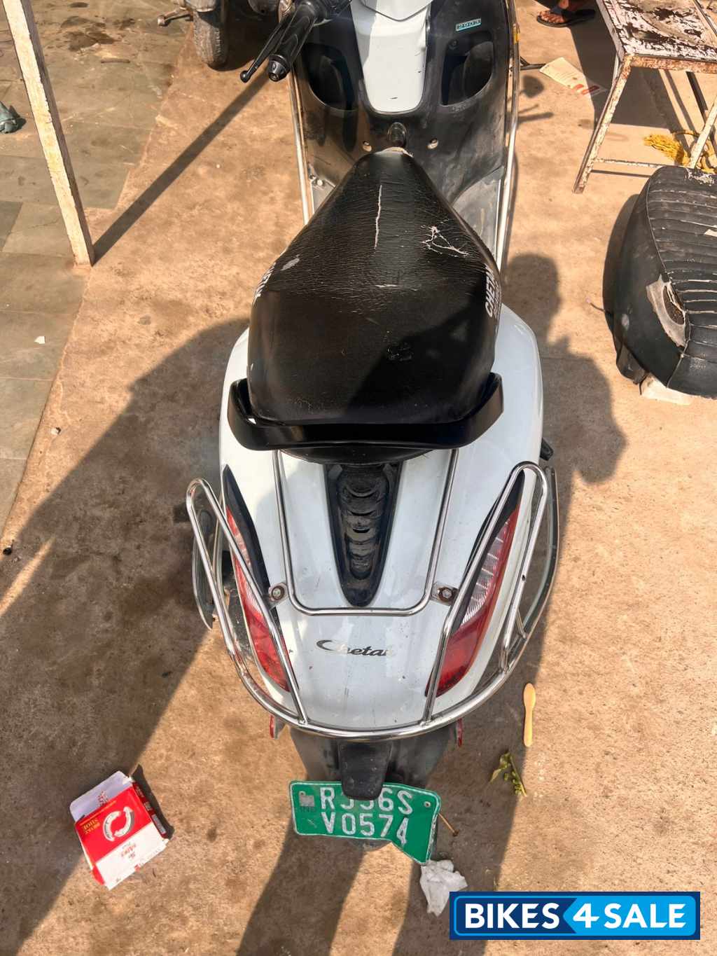 Cyber White Bajaj Chetak Electric