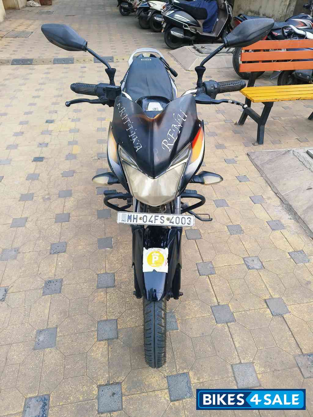 Red And Black Bajaj Discover 125 ST