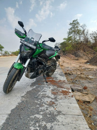 Green Bajaj Dominar 400 ABS BS6