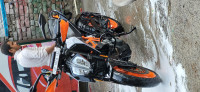 Grey/orange KTM Duke 390