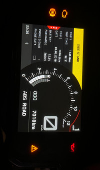 Grey/orange KTM Duke 390