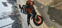 Grey/orange KTM Duke 390