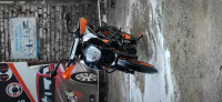 Grey/orange KTM Duke 390