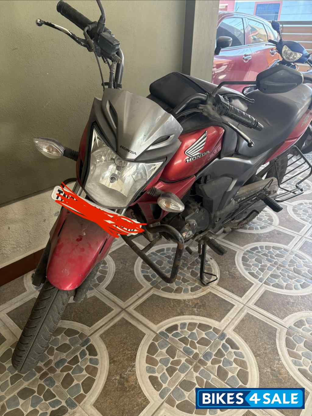 Red Honda CB Trigger