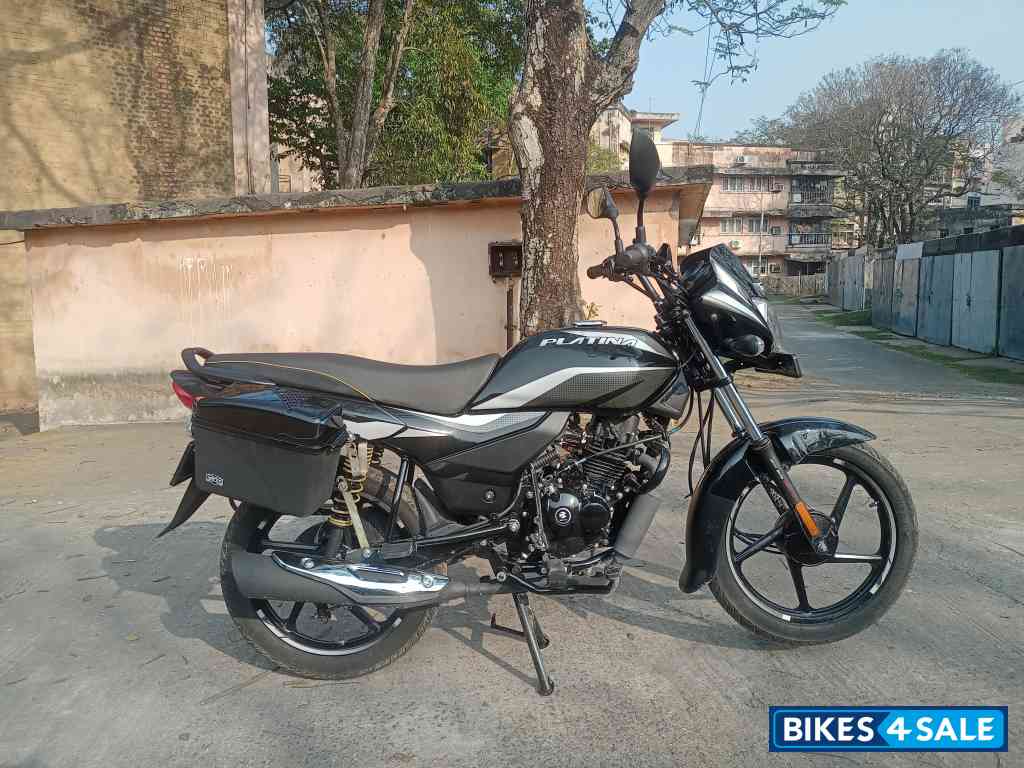Ebony Blk Silver Dkl Bajaj Platina 100 ES BS6