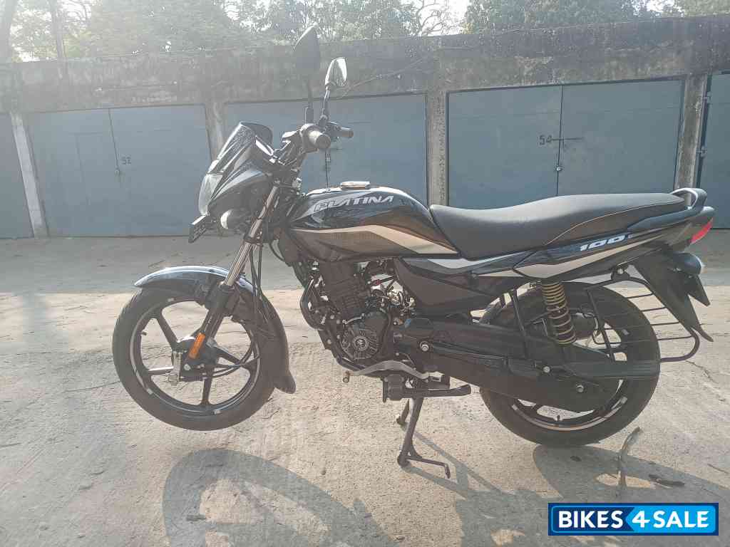 Ebony Blk Silver Dkl Bajaj Platina 100 ES BS6