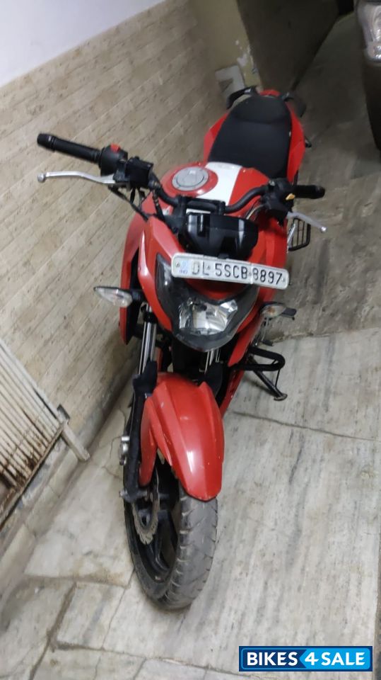 Racing Red TVS Apache RTR 160 4V