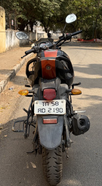 Black With Orange Yamaha FZ-S