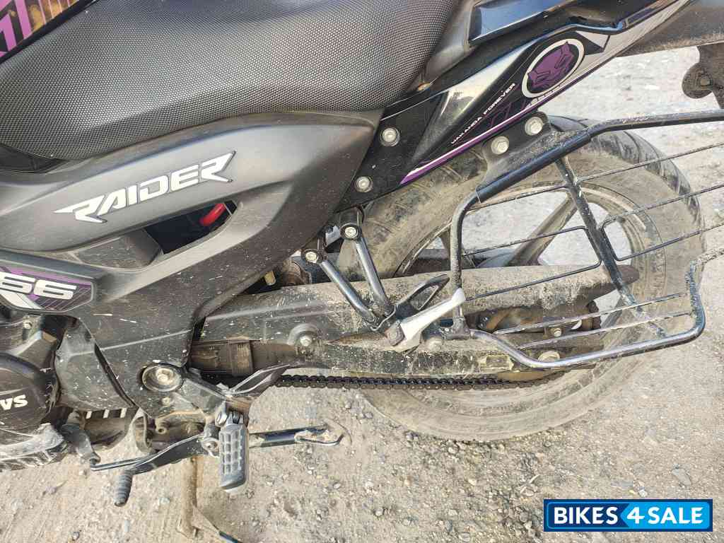 Black TVS Raider 125 Marvel Super Squad Edition