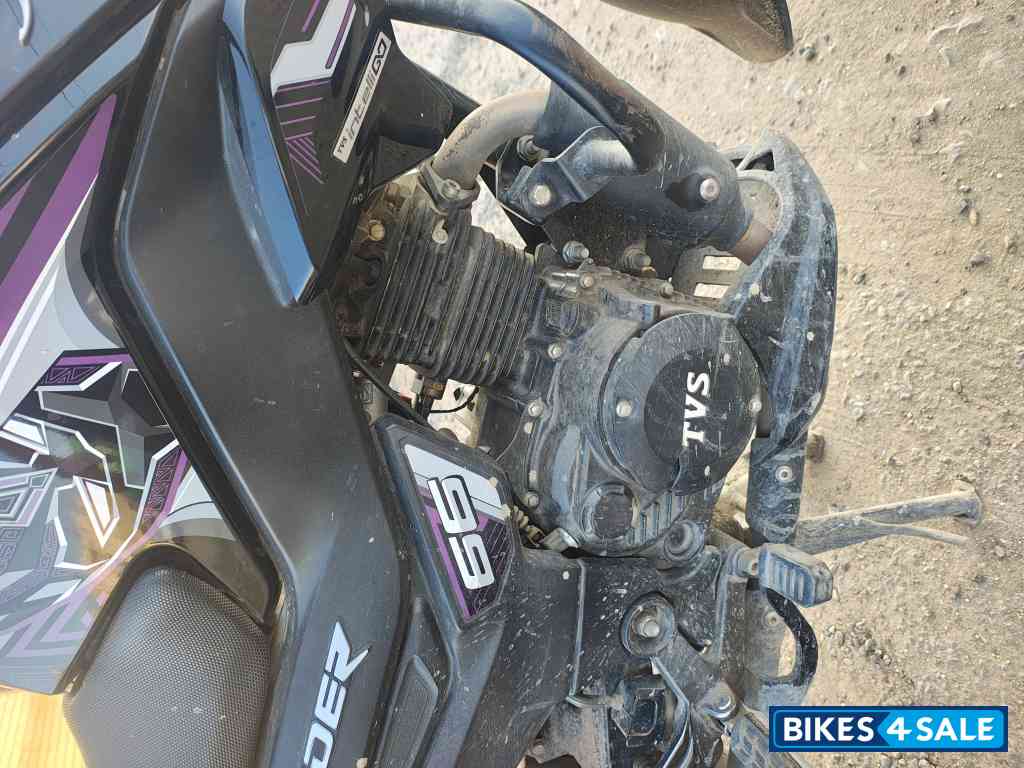 Black TVS Raider 125 Marvel Super Squad Edition