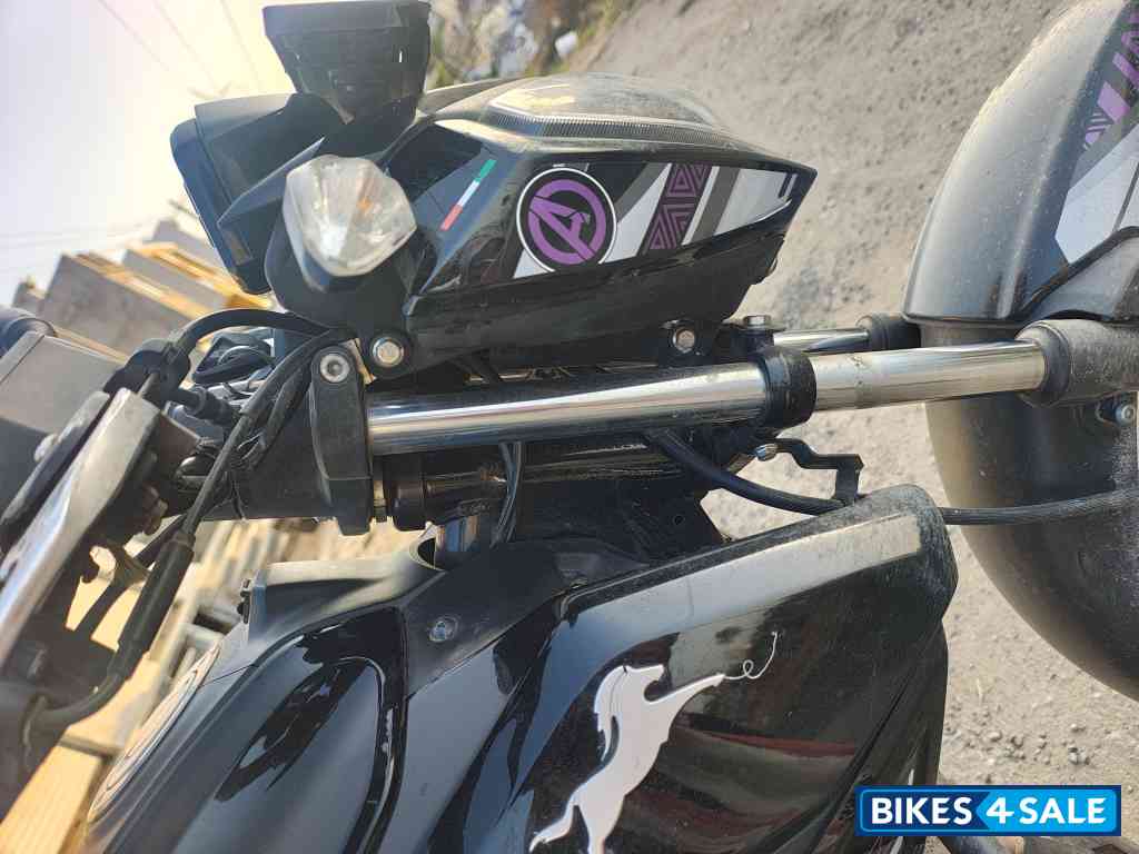 Black TVS Raider 125 Marvel Super Squad Edition