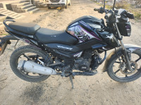 Black TVS Raider 125 Marvel Super Squad Edition