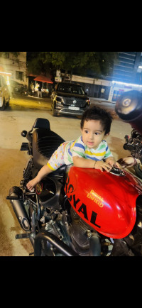 Red Black Royal Enfield Hunter 350 Metro