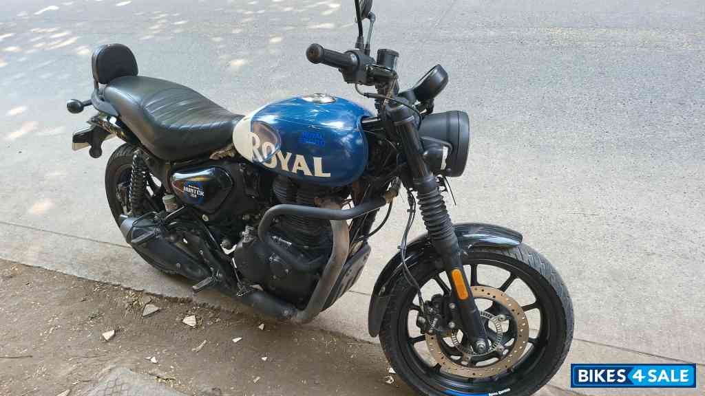 Rebel Blue Royal Enfield Hunter 350 Metro