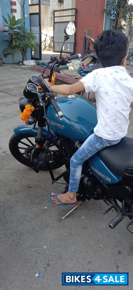 Blue Royal Enfield Thunderbird 350