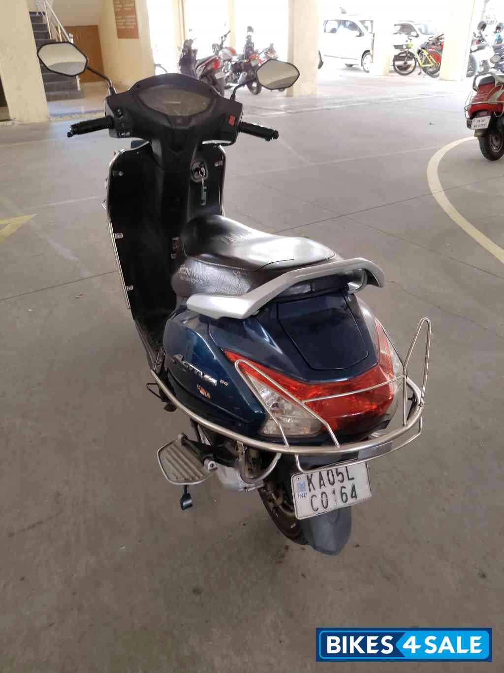 Blue Honda Activa