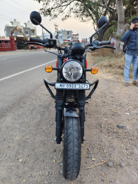 Rebel Red Royal Enfield Hunter 350 Metro