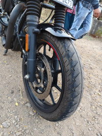 Rebel Red Royal Enfield Hunter 350 Metro