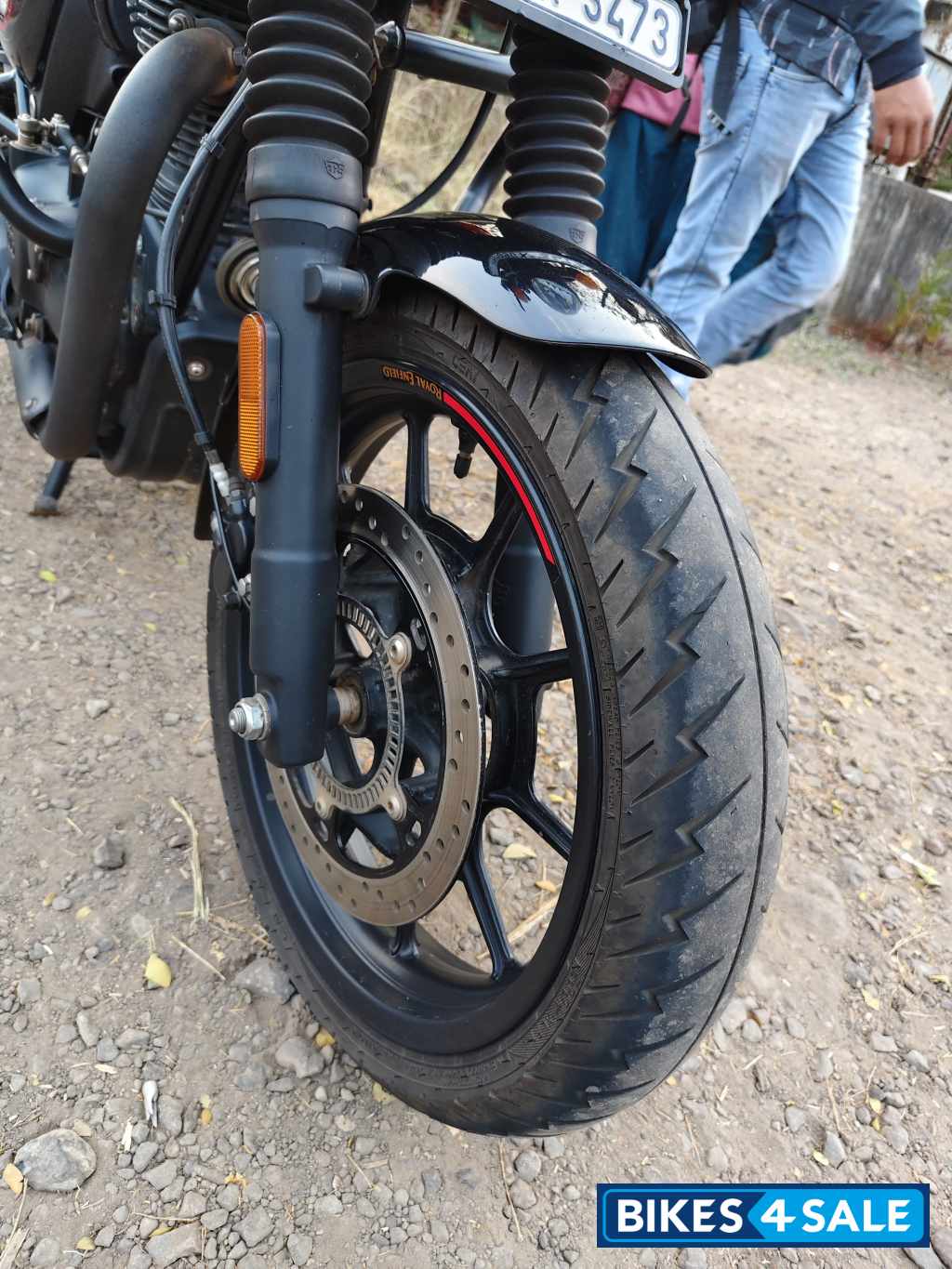 Rebel Red Royal Enfield Hunter 350 Metro