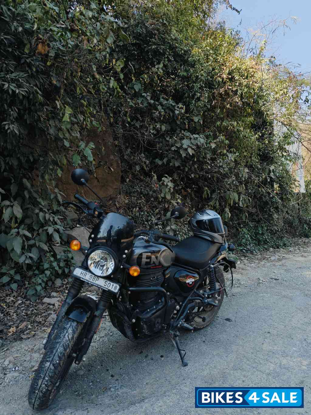 Dapper Grey Royal Enfield Hunter 350 Metro