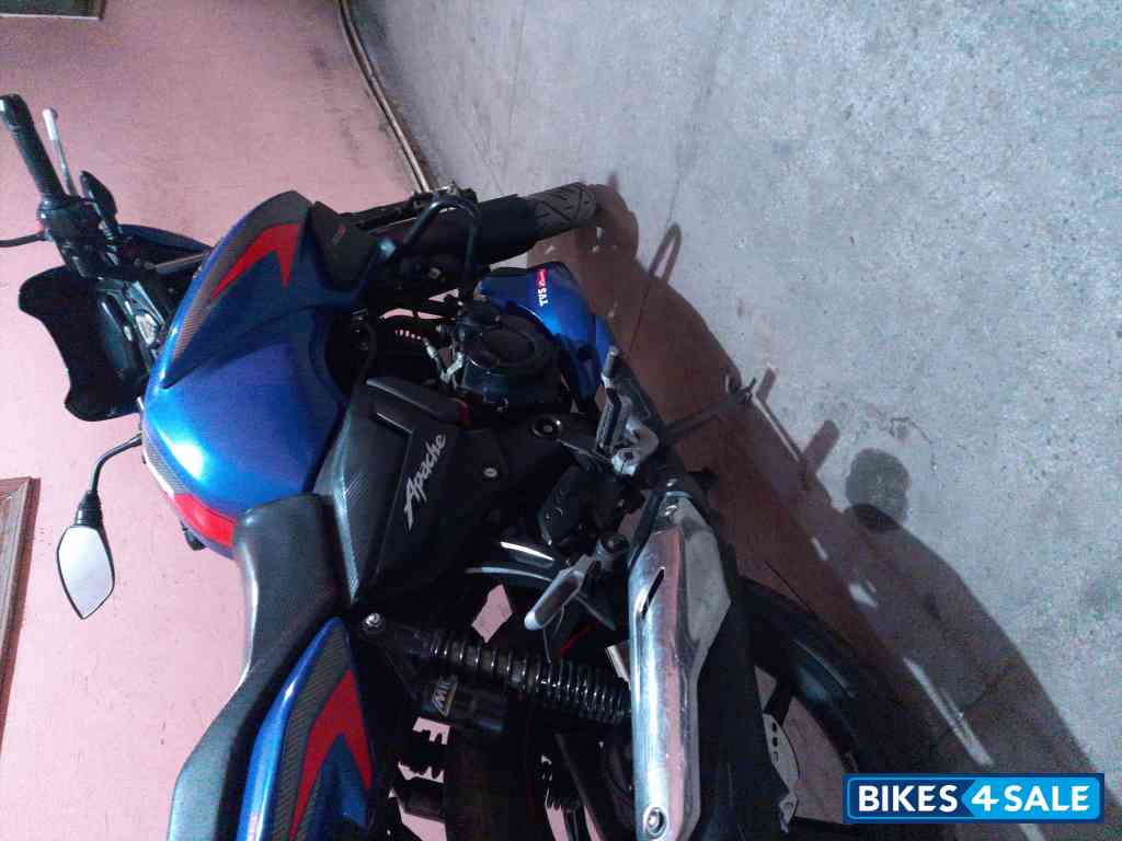 Matt Blue TVS Apache RTR 160