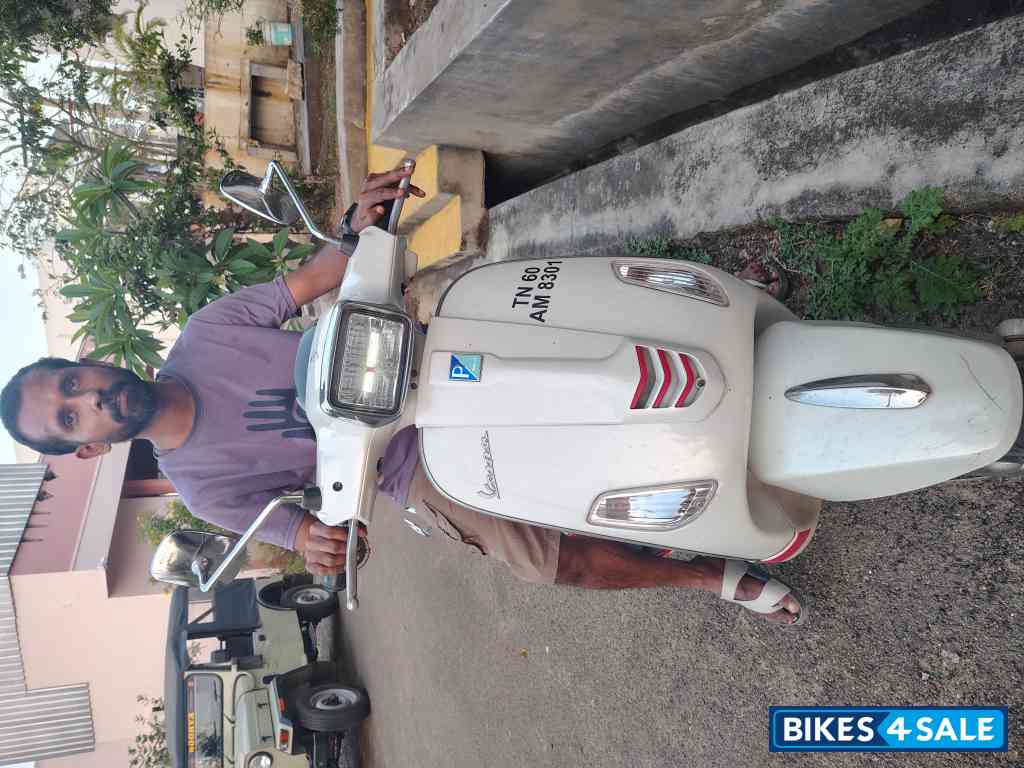 White And Red Vespa SXL 125 BS6
