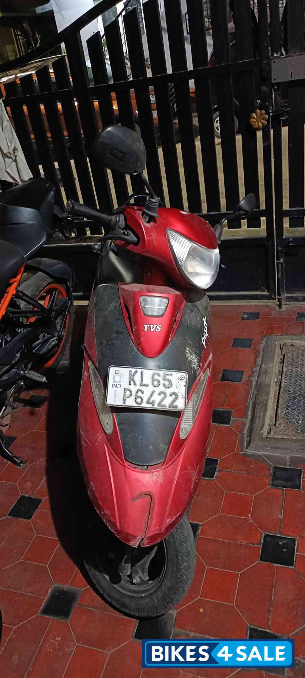 Red Matte Edition TVS Scooty Pep Plus