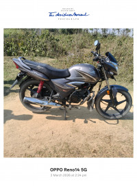 Grey Honda Shine 125 Drum