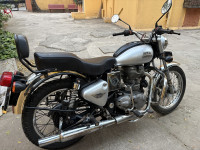 Silver Royal Enfield Bullet Electra Twinspark