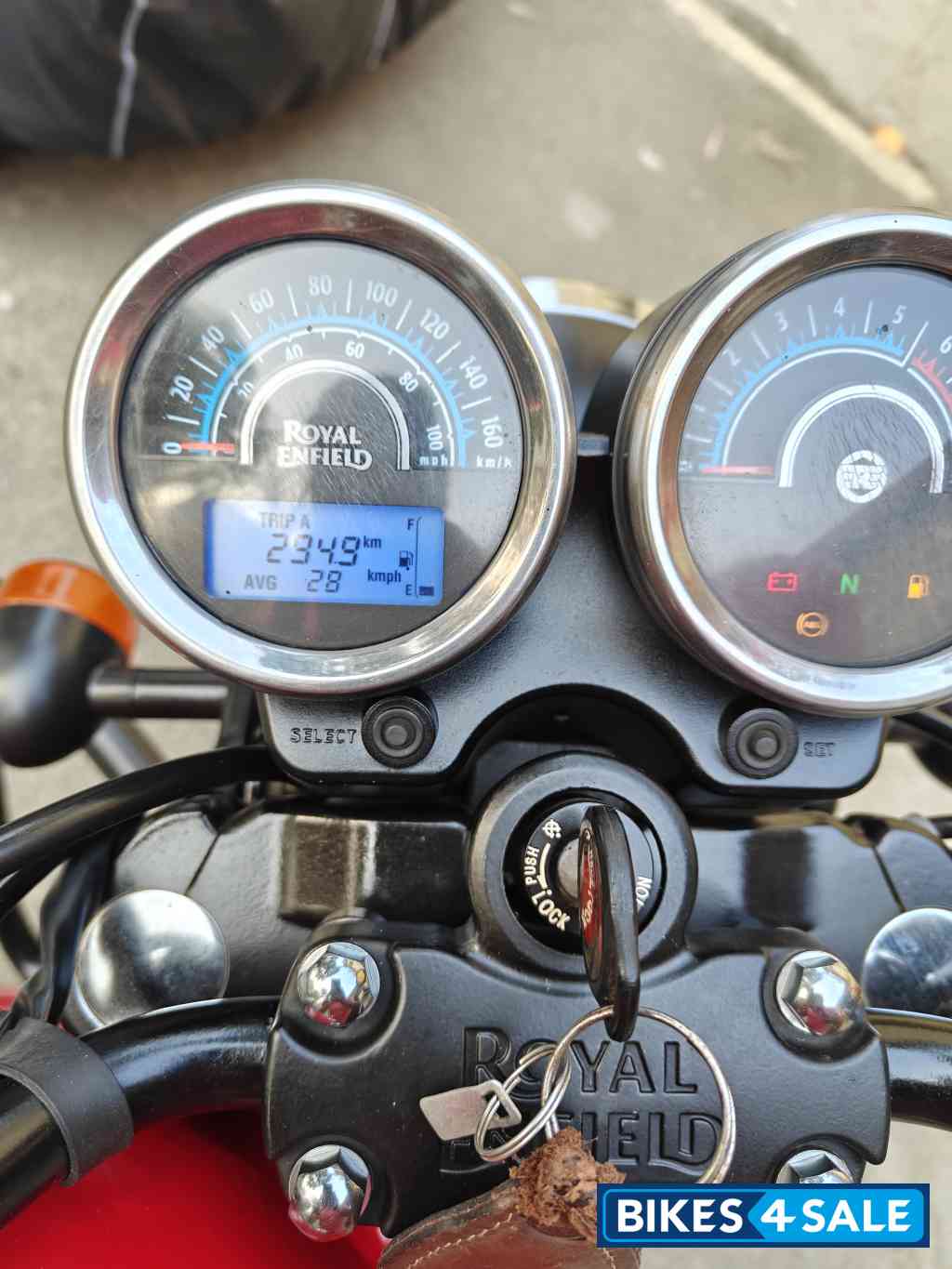 Red(tank) And Black Royal Enfield Thunderbird X 350