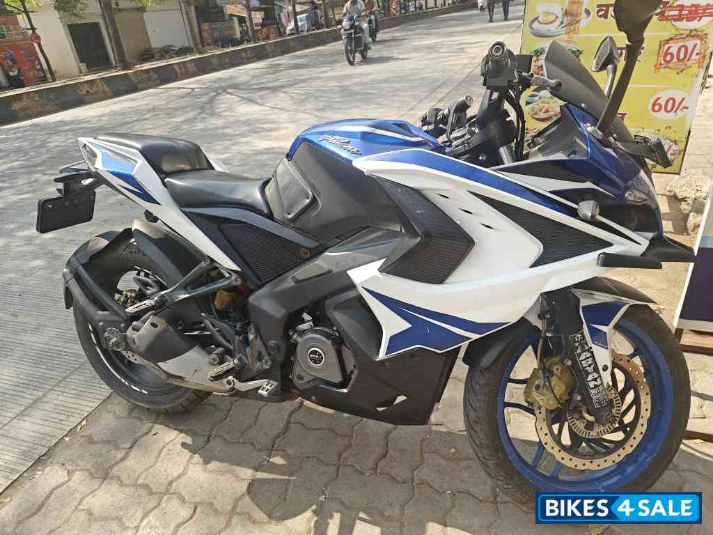 Sports Blue White Bajaj Pulsar RS 200