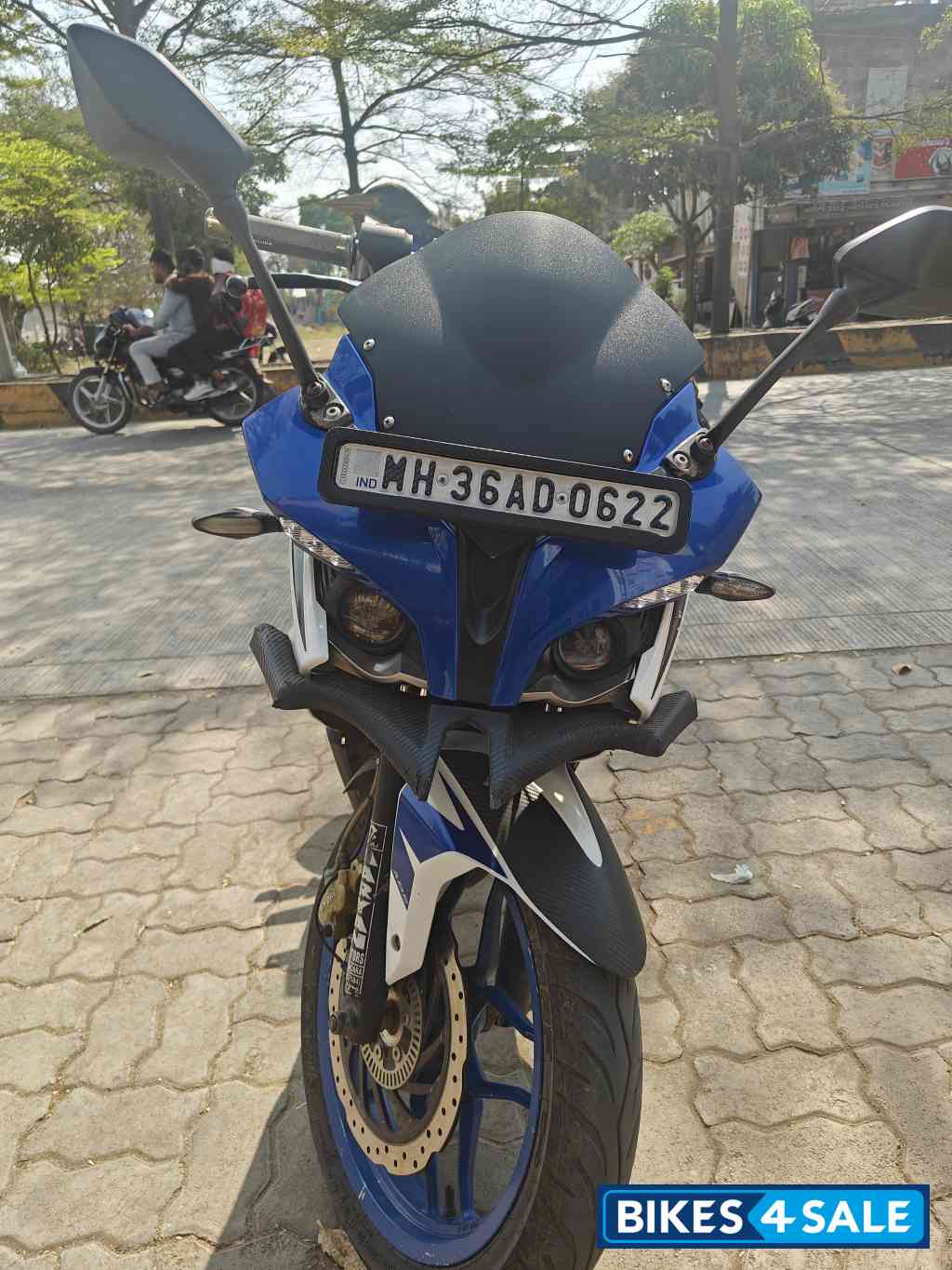 Sports Blue White Bajaj Pulsar RS 200 Sports Blue White Bajaj Pulsar RS 200