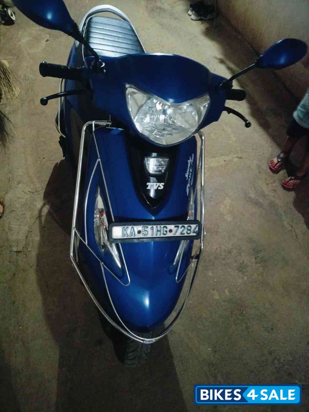 Blue TVS Zest 110 Matte Series Blue TVS Zest 110 Matte Series