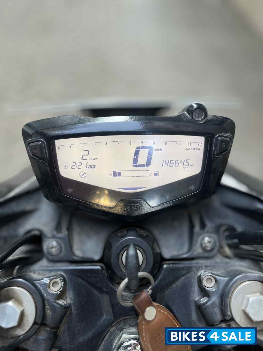 Black TVS Apache RTR 200 4V