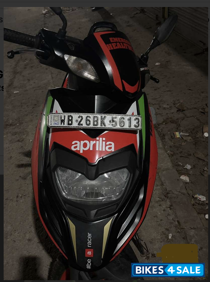 Red-black Aprilia SR 160 Race ABS