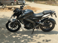 Black And Grey Bajaj Pulsar NS200