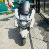 White Suzuki Burgman Street BS6