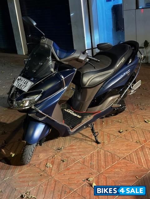 Stellar Mat Blue Suzuki Burgman Street Bluetooth Enabled