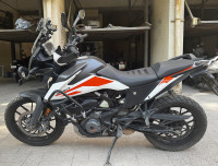 White KTM 390 Adventure