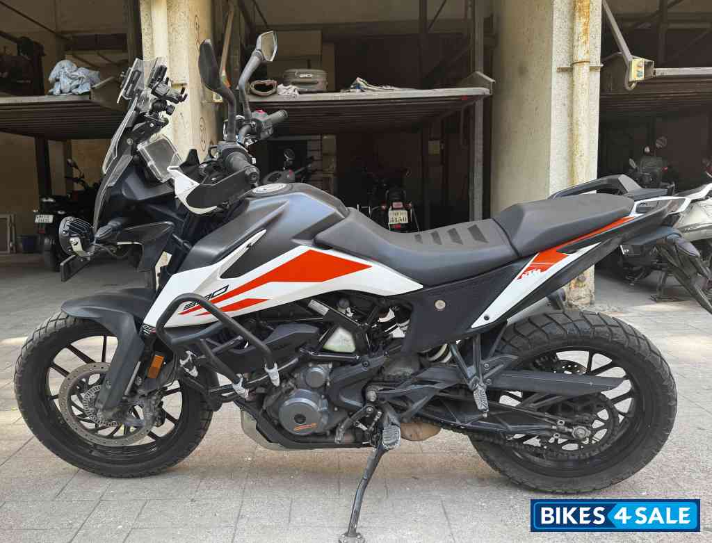 White KTM 390 Adventure