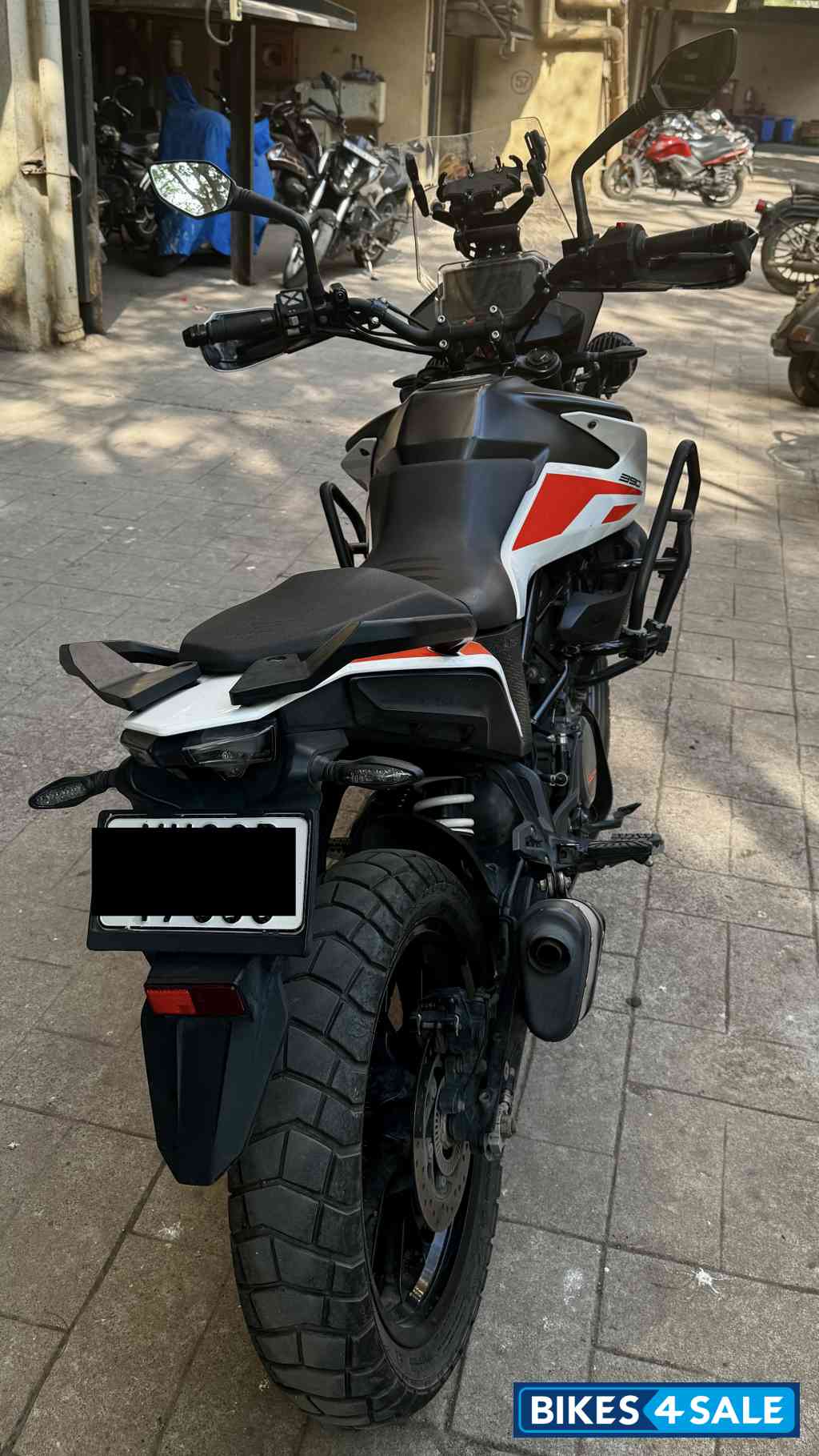 White KTM 390 Adventure