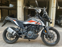 White KTM 390 Adventure