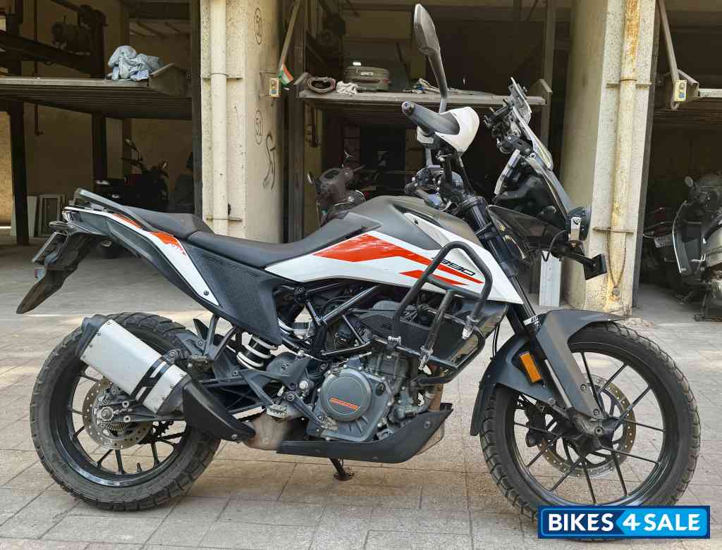 White KTM 390 Adventure