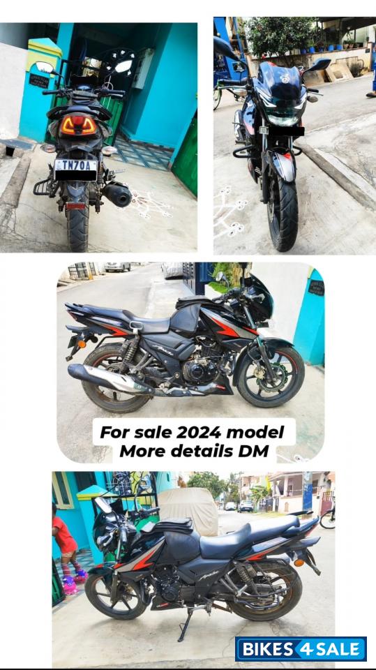 Black TVS Apache RTR 160