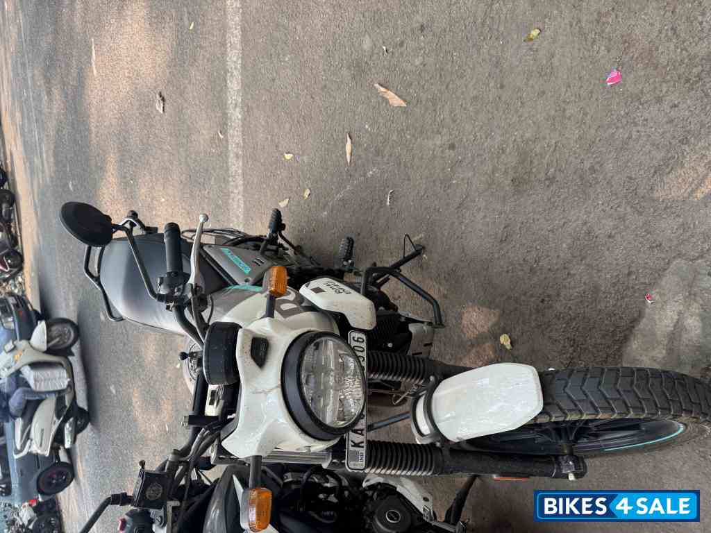 White Royal Enfield Scram 411